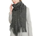 thumbnail image 1 of Caywon Women's Solid Color Scarf Winter Ladies Fashion Lightweight Warm Shawl Wrap Reversible Everyday Unisex Style Cold Weather Women's Fall Winter Scarfs, 1 of 5