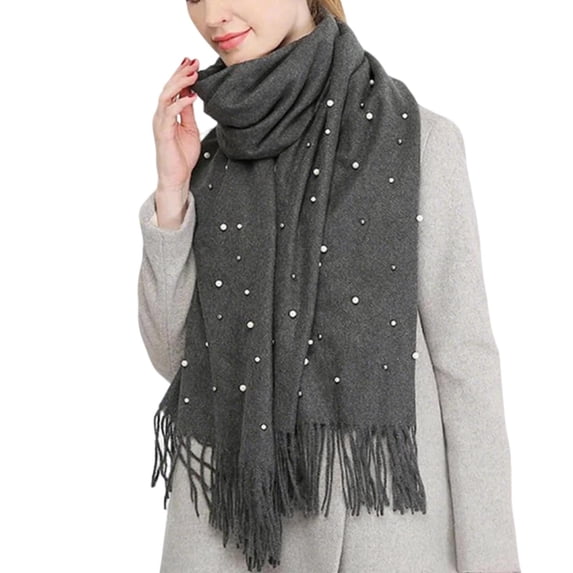 Caywon Women's Solid Color Scarf Winter Ladies Fashion Lightweight Warm Shawl Wrap Reversible Everyday Unisex Style Cold Weather Women's Fall Winter Scarfs