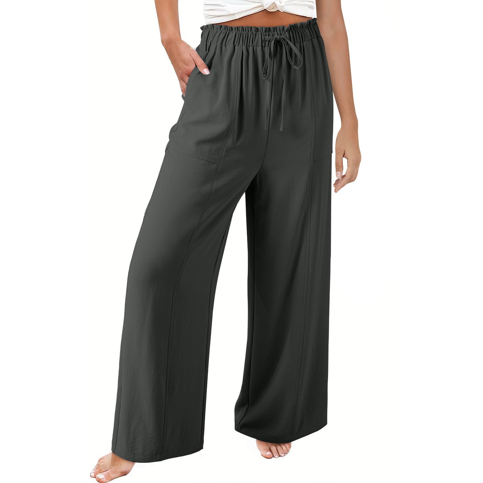 Starfish Women's Print Casual Wide Leg Pants