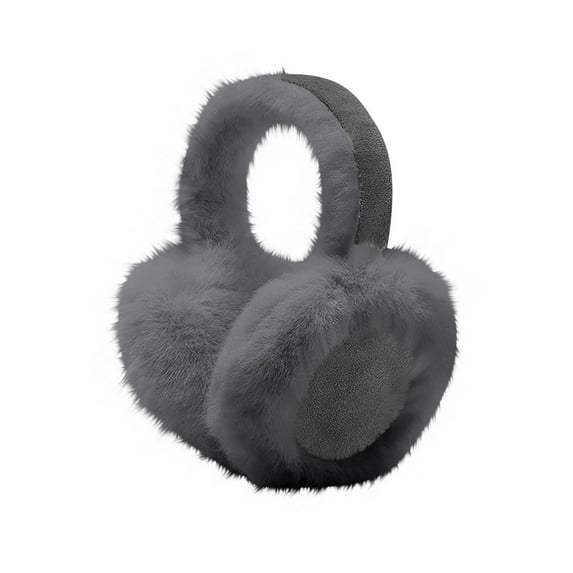 Caywon Women's Warm Earmuffs Solid Color Winter Ear Protection Ear Warmers Plushes Earmuffs Comfortable to Wear Prevents Ears from Freezing in Cold Weather