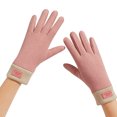 thumbnail image 1 of Caywon Women's Winter Knitted Gloves Touchscreen Compatible Fleece Lined Thick Long for Cycling Warm Outdoor Cold Weather Accessories, 1 of 2