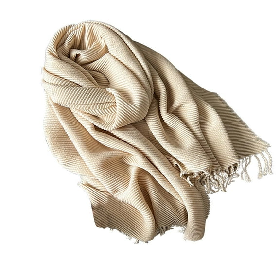 Caywon Women's Winter Multifunctional Warm Shawl Knitted Scarf Soft Cozy Stylish Cold Weather Accessory Knitted Fabric Gentle Multifunctional Design