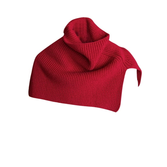 Caywon Women's Winter Warm Wool Scarf Triangular Scarf Fashion Loose Shawl Soft Cozy Wool Fabric Cold Weather Accessory Warmth Keeping Gentle Stylish Design