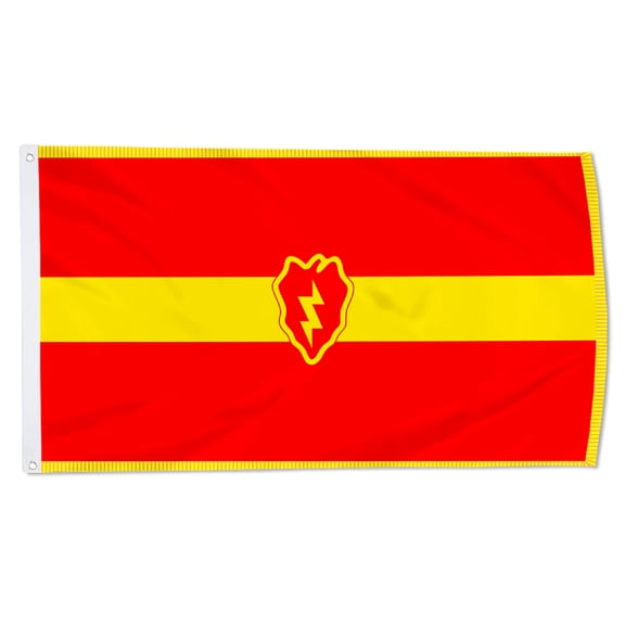 Cayyon 25th Infantry Division Artillery Tropic Thunder Flag 3x5Feet Military Banner with 2 Brass Grommets