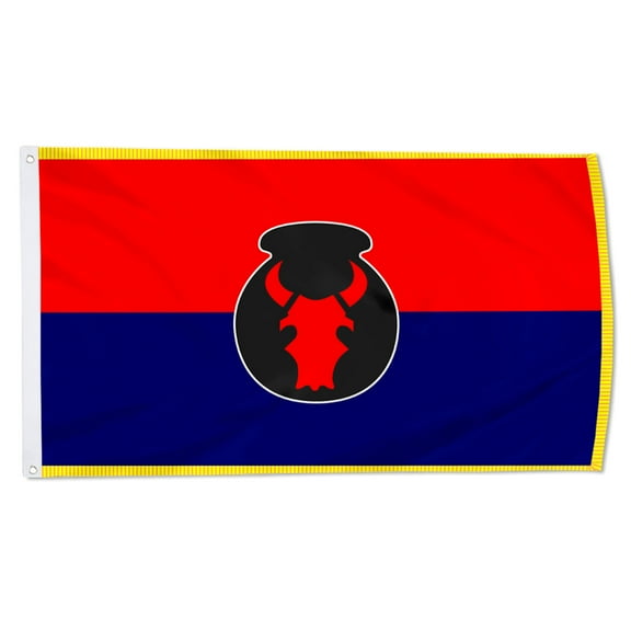 Cayyon 34th Infantry Division Red Bull Minnesota Arng Flag 3x5Feet Military Banner with 2 Brass Grommets