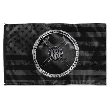 Cayyon 83rd Civil Affairs Flag 3x5Feet Military Banner with 2 Brass Grommets