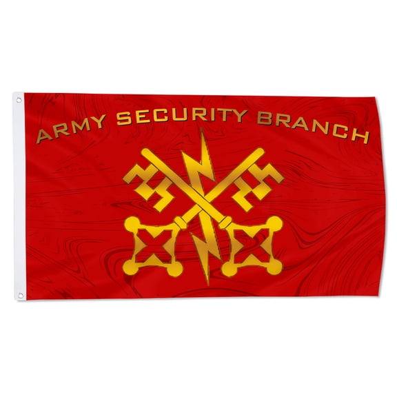 Cayyon Army Security Branch (Usar) Flag 3x5Feet Military Banner with 2 Brass Grommets