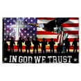 thumbnail image 1 of Cayyon Christian Flag 3x5Feet In God We Trust, Christian Cross American Eagle Flag Banner with 2 Brass Grommets, 1 of 4