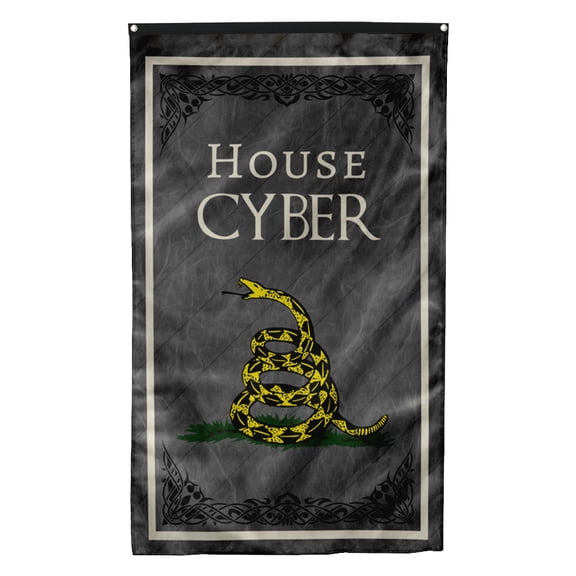 Cayyon Custom House Cyber Flag 3x5Feet Military Banner with 2 Brass Grommets