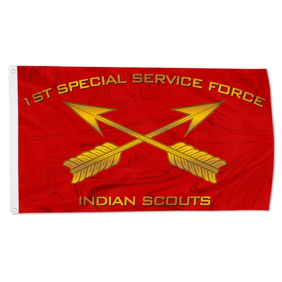 Cayyon Indian Scouts 1st Special Service Force Flag 3x5Feet Military Banner with 2 Brass Grommets