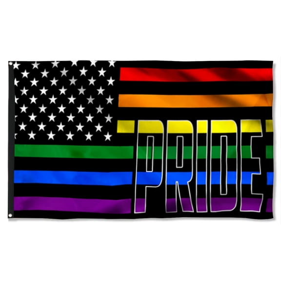 Cayyon LGBT Pride Month Grommet Flag 3x5Feet Banner with 2 Brass Grommets BNN292