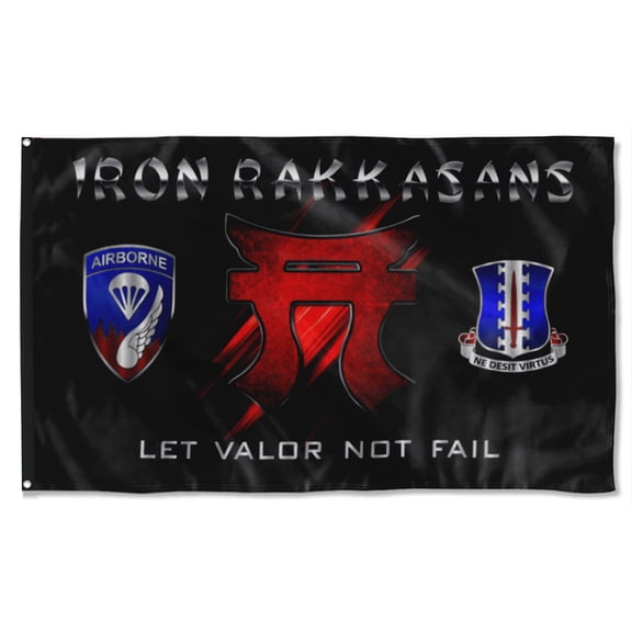 Cayyon Leader Rakkasans Flag 3x5Feet Military Banner with 2 Brass Grommets