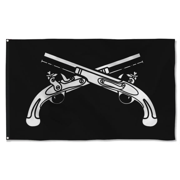 Cayyon Military Police Branch Black And White Flag 3x5Feet Military Banner with 2 Brass Grommets
