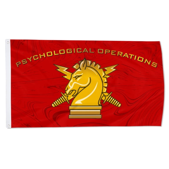 Cayyon Psychological Operations Flag 3x5Feet Military Banner with 2 Brass Grommets