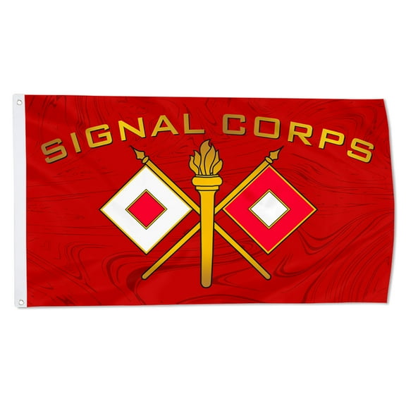 Cayyon Signal Corps Flag 3x5Feet Military Banner with 2 Brass Grommets
