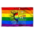 thumbnail image 1 of Cayyon Sunflower LGBT Pride Flag 3x5Feet Banner with 2 Brass Grommets, 1 of 4