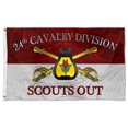 thumbnail image 1 of Cayyon United States 24th Cavalry Division Scouts Out Flag 3x5Feet Military Banner with 2 Brass Grommets, 1 of 4