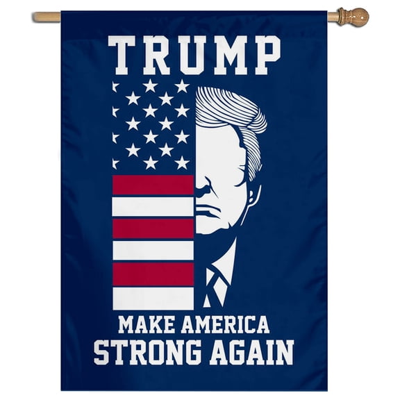 Cayyon vote 2024 House Flag Make America STRONG AGAIN House Flags 28x40 Double Sided, (House Flag) for Outside Vertical Holiday Yard Dcor