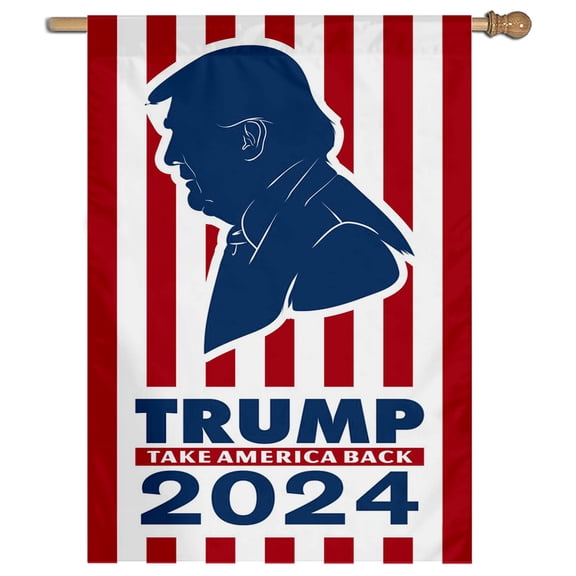 Cayyon vote 2024 House Flag Take America Back House Flags Banner Red 28x40 Double Sided, ( House Flag) for Outside Vertical Holiday Yard Dcor