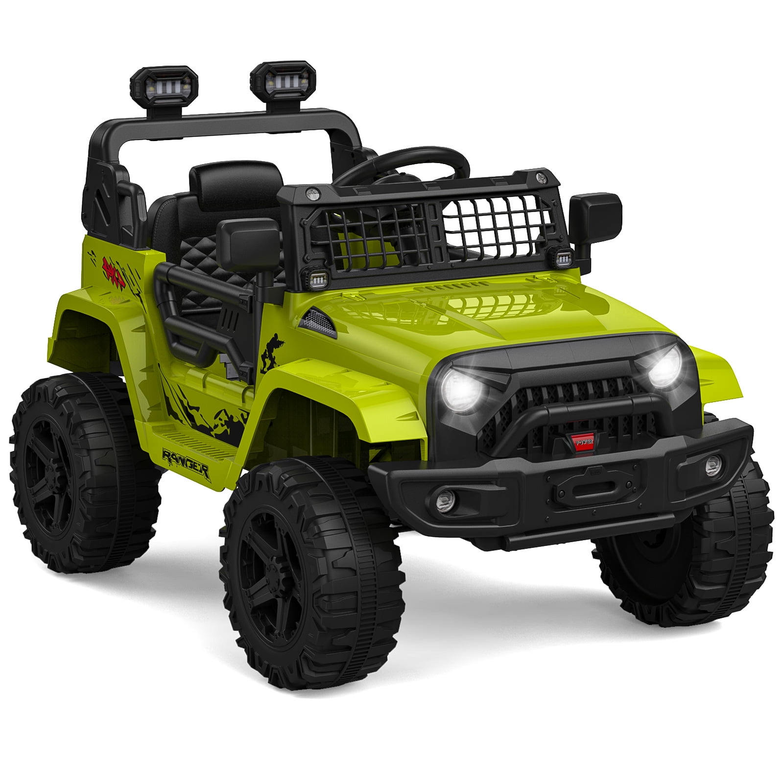 CazToi 12V Kids Ride On Truck Toddlers Battery Powered Electric Vehicle with Remote Control Ride On Toy Car for Boys Girls 3-8