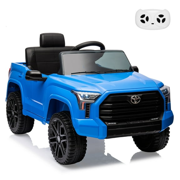 CazToi 12V Ride On Car  Licensed Toyota Tundra Remote Control Music Spring Suspension 3 Speeds LED Lights Gift for Ages 3+