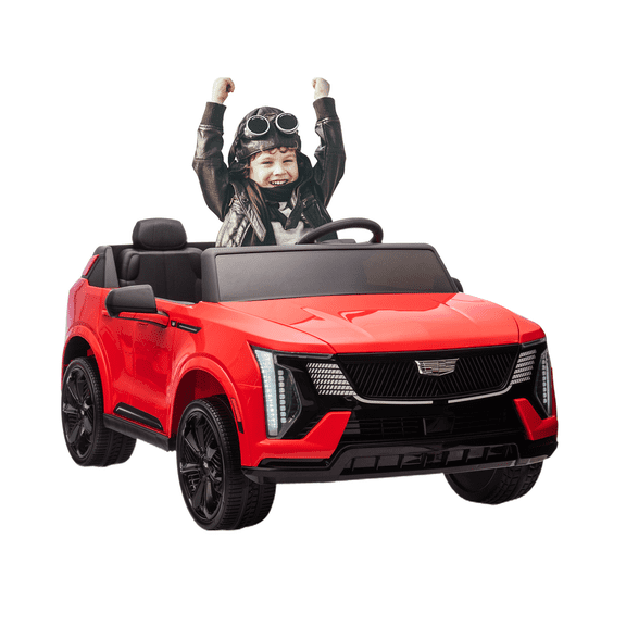 CazToi 24V 2-Seater Licensed Cadillac Electric Car for Kids 3-8 Toddler Electric Vehicle Children Ride On Toy