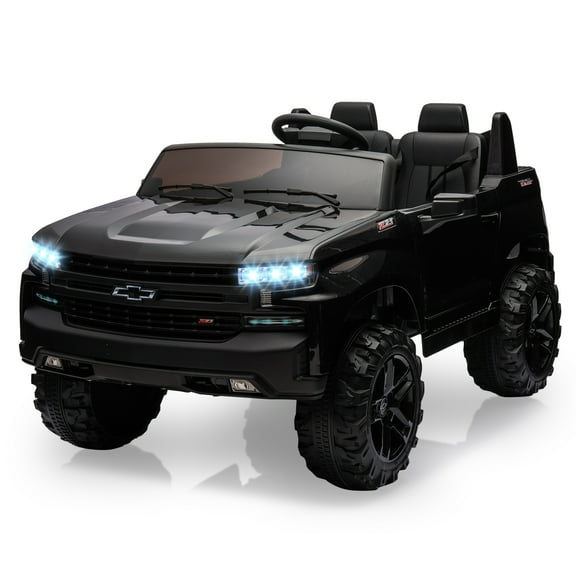CazToi 24V 2 Seater Ride On Truck Licensed Chevrolet Silverado Electric Car with Remote Control for Kids 3-8
