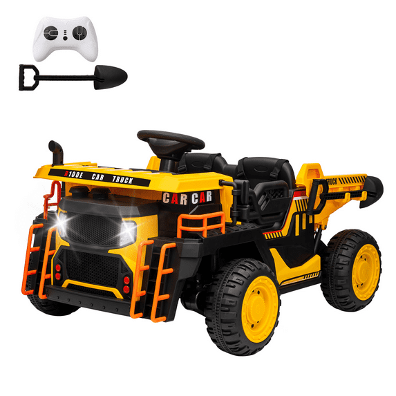 CazToi 24V Ride On Dump Truck with Dump Bed with Remote Control Ideal Gift for Kids 3+