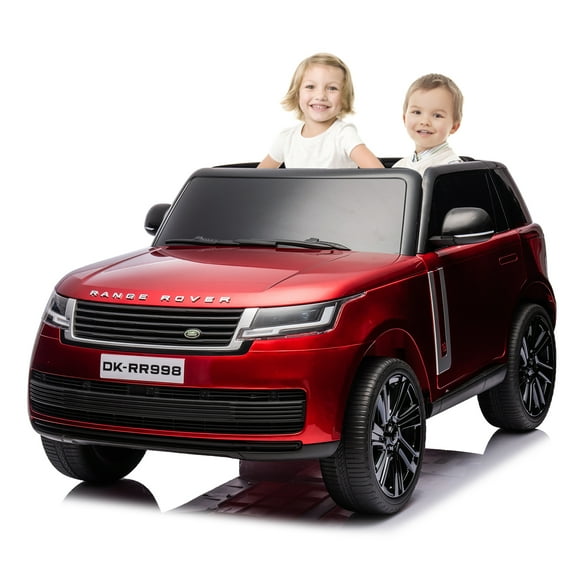 CazToi 24V Ride On Toy, Licensed Land Rover Kids Car, 2-Seater Ride On Car w/Parent Remote Control, Toy Storage Box, 3 Speeds, LCD Display, Lockable Doors, Rear Handle, MP3 Player