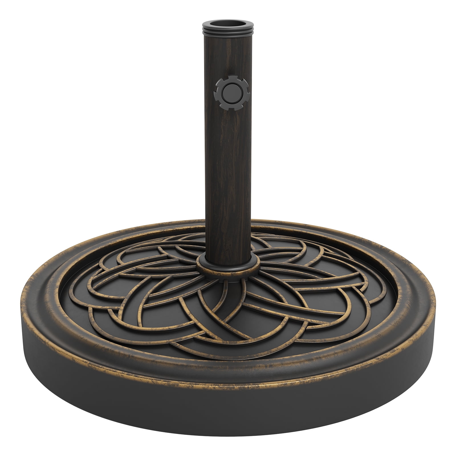 CazToi 26.5 LBS Resin Patio Umbrella Base Heavy Duty Outdoor Market Umbrella Stand Weather-Resistant Parasol Holder