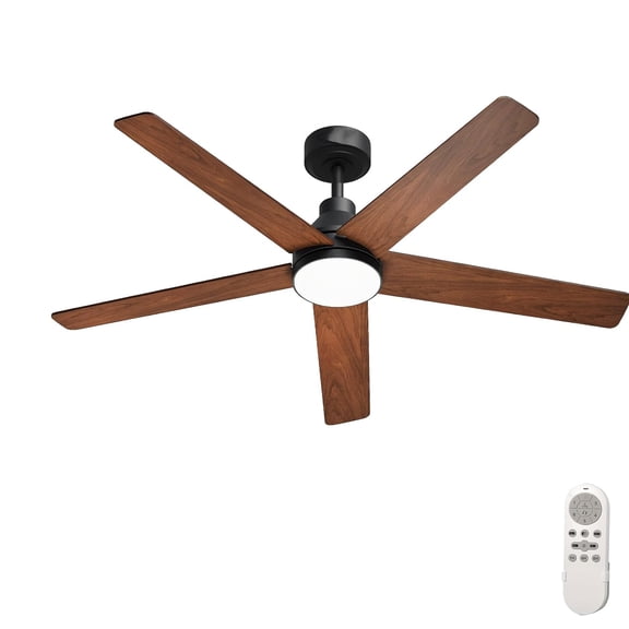 CazToi 42" Quiet Reversible DC Ceiling Fan Remote 3CCT Dimmable 5 Blade