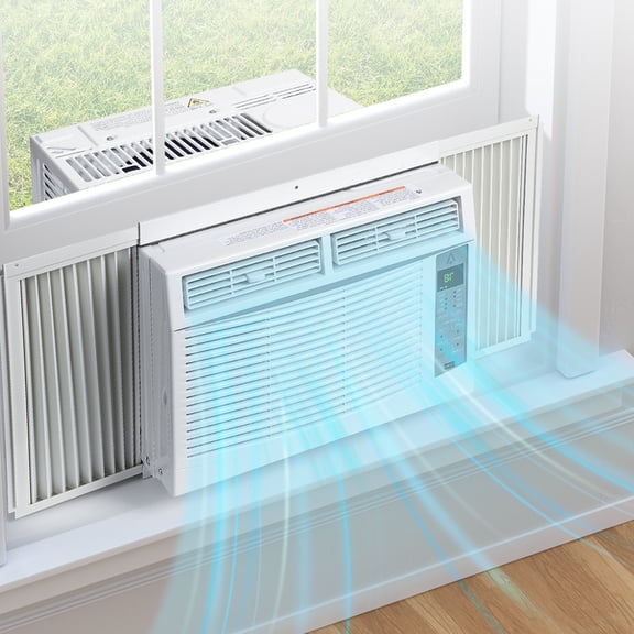 CazToi 6000 BTU Smart Window Air Conditioner with WiFi & App Ultra Quiet for 250 Sq.Ft Room