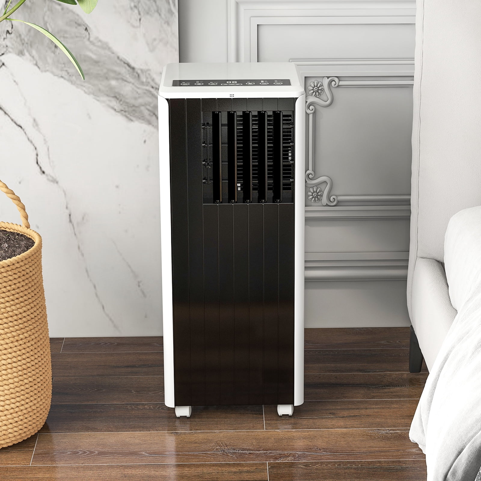 CazToi 8000 BTU 3-in-1 Portable Air Conditioner LED Touch Panel Cools ...