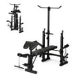 thumbnail image 1 of CazToi 900 LBS Strength Adjustable Weight Bench Set for Home with Lat-Pull Down System, Barbell Rack, Preacher Curl Pad, 1 of 7