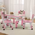 thumbnail image 1 of CazToi Adjustable Kids Table and 4 Chairs Set for Toddler & Kids, 1 of 7