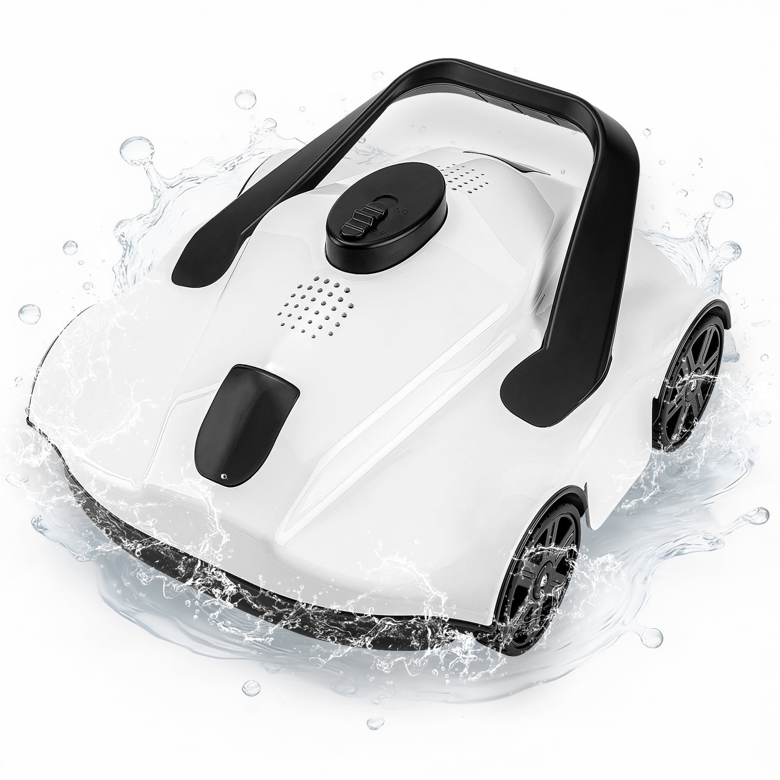 CazToi Cordless Robotic Pool Cleaner with Self-Parking 130 Min Runtime Wall & Waterline Cleaning up to 860 Sq.Ft
