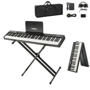 CazToi Digital Piano 88 Key Weighted Keyboard Piano Full Size Electronic Piano for Beginners Adults