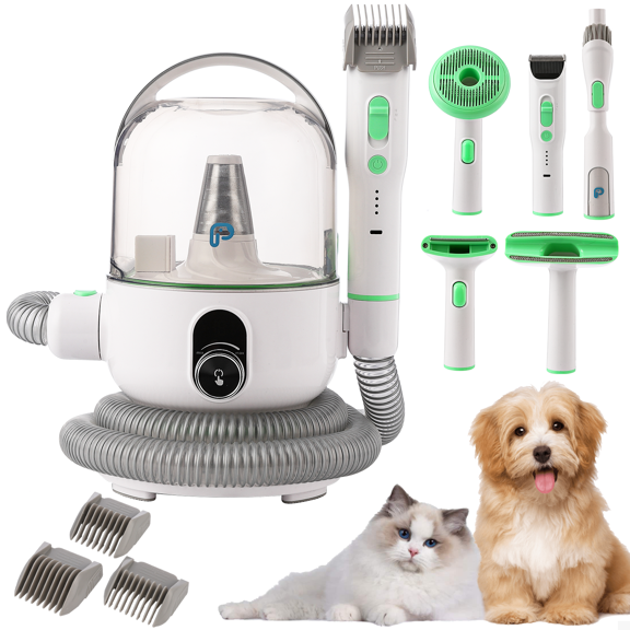 CazToi Dog Grooming Vacuum 13400Pa Strong Suction 2L Large Capacity 5 Tools Quiet For Pets