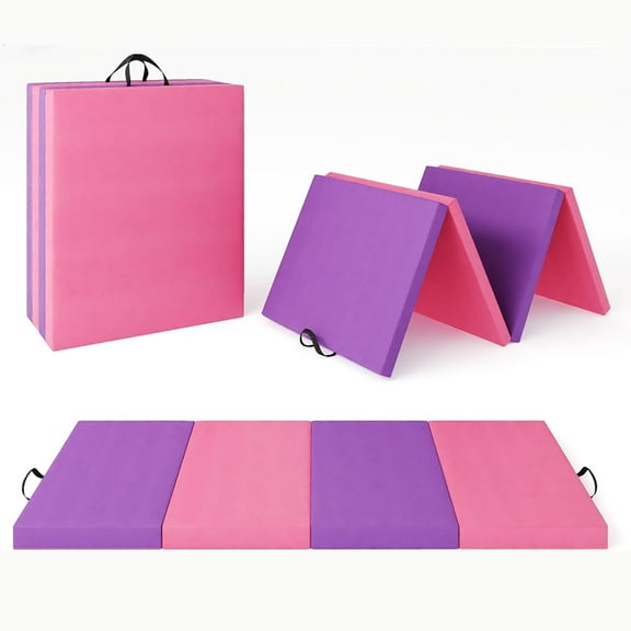 CazToi Gymnastics Mat Exercise Mat Gym Mat for Home Aerobics Workout Foldable Tumbling Mat Children Gifts