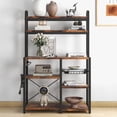 thumbnail image 1 of CazToi Industrial 6-Tier Bakers Rack with Power Outlet Ideal for Kitchen, Dining & Living Room, 1 of 8