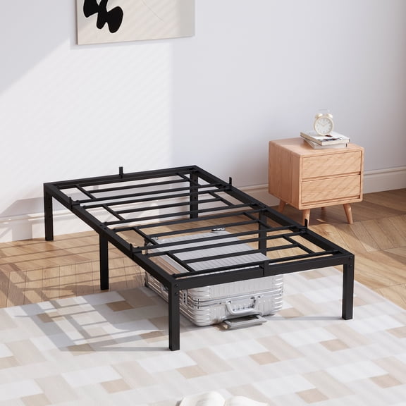 CazToi Metal Platform Bed Frame with under Storage Space Twin/Full/Queen/King Size