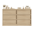 thumbnail image 1 of CazToi Modern Wooden Dresser Organizer Spacious Bedroom Drawers Natural Oak Finish, 1 of 7