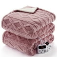 thumbnail image 1 of CazToi Thick Tufted Sherpa Heated Blanket Dual Control Fast Heating 84"*90", 1 of 8