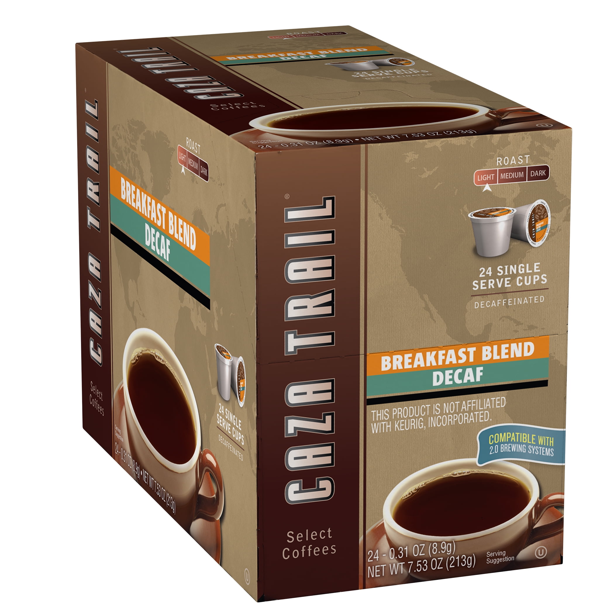 Caza Trail Decaf Breakfast Blend KCup (24 Count)