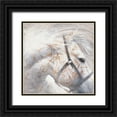 thumbnail image 1 of Cazal, Cedric 15x15 Black Ornate Wood Framed with Double Matting Museum Art Print Titled - Brume d argent II, 1 of 4