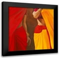 thumbnail image 1 of Cazal, Cedric 20x20 Black Modern Framed Museum Art Print Titled - Drapees, 1 of 5
