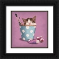 thumbnail image 1 of Cazenave, Maryline 15x15 Black Ornate Wood Framed with Double Matting Museum Art Print Titled - Art in Progress, 1 of 4
