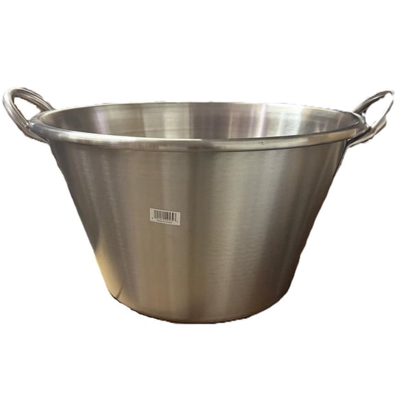 Cazo Grande Para Carnitas Extra Large 20" inch Stainless Steel Heavy Duty Acero Inoxidable Wok comal Fry Heavy Guage