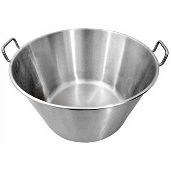 Cazo Grande Para Carnitas Extra Large 21" inch Stainless Steel Heavy Duty Acero Inoxidable Wok comal Fry