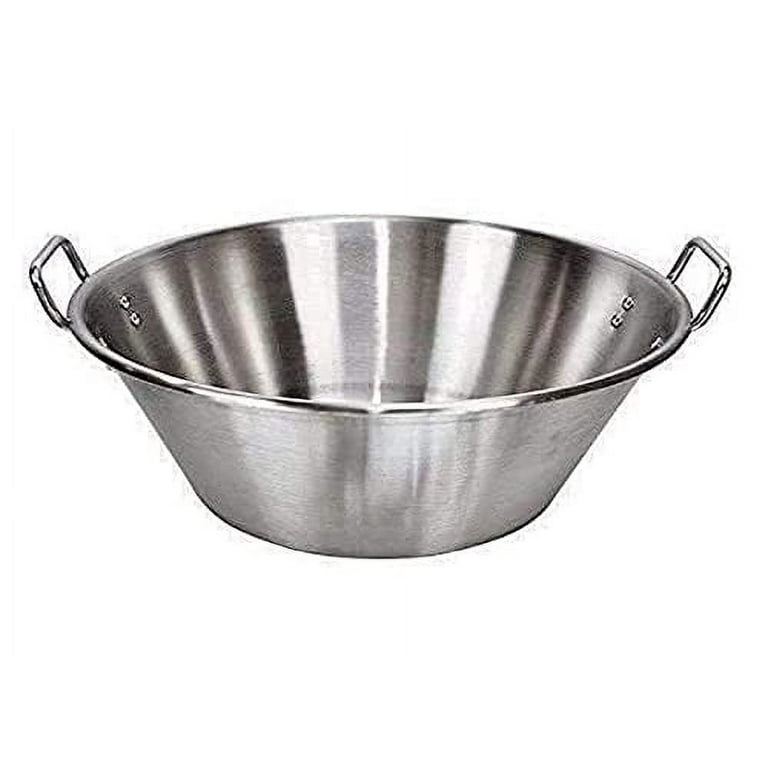 Cazo Grande Para Carnitas Extra Large 22 inch 8 Height Stainless Steel  Heavy Duty Acero Inoxidable Wok comal Fry